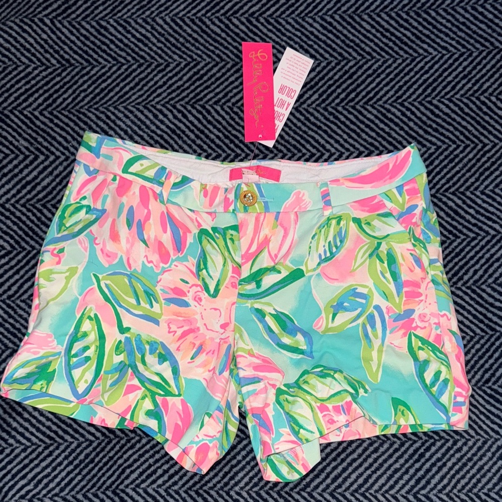 Lilly Pulitzer Women's Callahan Knit Short multi totally blossom NWT